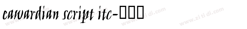 eawardian script itc字体转换